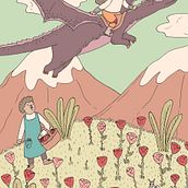Sant Jordi. Children's Illustration project by Angie Juanto - 04.24.2020
