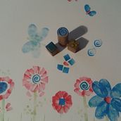 My project in Stamping Techniques for Children course. Un proyecto de Ilustración infantil de marideco78 - 24.04.2020