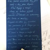 Definitivamente me falta mucha practica, pero fascinada con la caligrafía inglesa. ¡Quiero más! ¡Gracias Bego!. Calligraph project by alevuvu - 04.24.2020