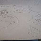 Mi Proyecto del curso: Humor gráfico: danos la tira nuestra de cada día. Een project van Stripboek van drefc_88 - 24.04.2020