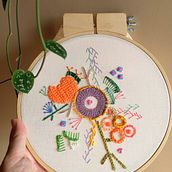 Meu projeto do curso: Técnicas avançadas de bordado: pontos e composições com volume. Arts, Crafts, Embroider, Sewing, and Costume Design project by Carol Grilo - 04.25.2020