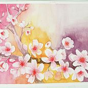 Meu projeto do curso: Técnicas de aquarela negativa para ilustração botânica . Ilustrație tradițională de Monika Nishikido - 04.25.2020