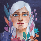 Mi Proyecto del curso: Retrato ilustrado en acuarela. Un progetto di Disegno di ritratti e Pittura ad acquerello di Catalina Rodriguez - 20.04.2020