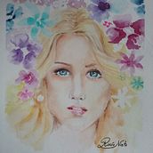 Mi Proyecto del curso: Retrato ilustrado en acuarela.  project by ROCÍO NIETO - 04.25.2020