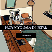Mi Proyecto: Sala Estar/Oficina. 3D & Interior Design project by Lucía Barrientos - 04.25.2020