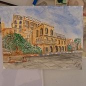 My project in Architectural Sketching with Watercolor and Ink course . % Gabriel Menashe tarafından hazırlanan Sulubo, Ve a Resim projesi - 05.02.2020