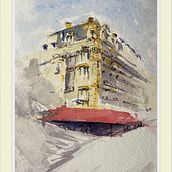 My first Architectural paint in water colours. Watercolor Painting project by Chris Baxter - 04.26.2020