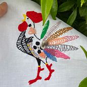 Técnicas de bordado: ilustrando con hilo y aguja. Embroider project by Dovi Vausk - 04.26.2020
