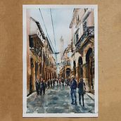 My first urban stain - Bologna. Un progetto di Pittura ad acquerello di Sanja - 15.05.2020