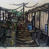 Mi Proyecto del curso: Paisajes urbanos en acuarela Ein Projekt aus dem Bereich Architektur von Valeria Murillo Víquez - 26.04.2020