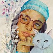 Mi Proyecto del curso: Retrato ilustrado en acuarela. Traditional illustration, and Watercolor Painting project by karla jimenez - 05.02.2020
