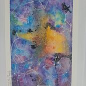 Cosmos. Painting, and Watercolor Painting project by Gilda Marcela Ruiz - 04.27.2020