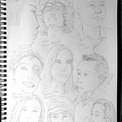 Cuaderno de retratos en acuarela Ein Projekt aus dem Bereich Bildende Künste, Porträtzeichnung, Design, Traditionelle Illustration, Lettering, L, schaftsbau, Malerei, Aquarellmalerei und Sketchbook von Maria Eugenia Díaz Naya - 27.04.2020