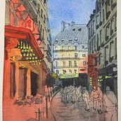 My project in Architectural Sketching with Watercolor and Ink course. Pintura em aquarela projeto de sasalarw - 27.04.2020
