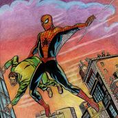 Dibujo con colores Spider-Man. Comic, Desenho e Ilustração tradicional projeto de Juan Carlos Gómez - 14.11.2018