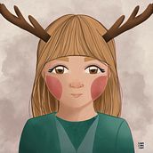 Mi Proyecto del curso: Nara / Ilustración digital con Procreate. Un proyecto de Ilustración digital de Lina Yumi Traspaderne - 27.04.2020