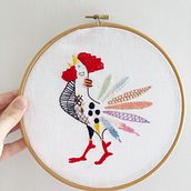 Mi Proyecto del curso: Técnicas de bordado: ilustrando con hilo y aguja. Embroider project by Noelia Fernández Muñiz - 04.28.2020