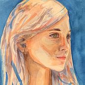 Mi Proyecto del curso: Retrato artístico en acuarela. Watercolor Painting project by Rob V - 04.27.2020