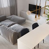 Nuevo proyecto de un piso para reformar en Barcelona🔥🔥 Con la pared de ladrillo vista.. Un projet de 3D, Architecture, Architecture numérique, Architecture d'intérieur, Décoration, Design , Conception 3D , et Design d'intérieur de Gocha Elmio - 28.04.2020