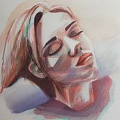 Mi Proyecto del curso: Retrato artístico en acuarela. Un proyecto de Pintura a la acuarela de Elena Prieto - 10.05.2020