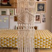 Mi Proyecto del curso: mis primeros tapices . Macramé project by Esther Zaragoza - 05.07.2020