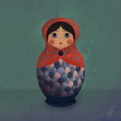 Matrioshka. Ilustração digital projeto de Teresa Morales - 03.05.2020