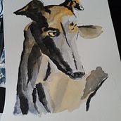 Mi Proyecto del curso: Técnicas experimentales de acuarela para principiantes Julia. Un projet de Aquarelle de Lara Fdez - 29.04.2020