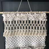Mi Proyecto del curso: Introducción al macramé: creación de un tapiz decorativo. Macramé project by ligia17c - 05.11.2020