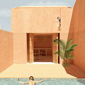 My project in Architectural Visualization Using Digital Collage course. 3D Modeling, Architectural Illustration, and Digital Architecture project by Ioanna Alexi - 05.05.2020