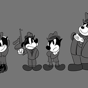 un elenco de gangsters de los 30s . Character Animation project by Alonso Cubas Brns - 04.30.2020