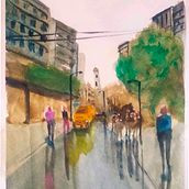 Mi Proyecto del curso: Paisajes urbanos en acuarela. Traditional illustration, L, and scape Architecture project by Yenny Luzardo - 07.31.2020