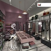 Loja Alma. Un proyecto de 3D, Arquitectura, Arquitectura interior, Decoración de interiores, Retail Design, Diseño de interiores, Ilustración arquitectónica y Modelado 3D de MICRA arquitetura - 22.09.2019