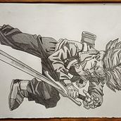 Trunks - Dragon Ball Z. Un projet de Dessin au cra , et on de Alexandra Vidal Nogueira - 30.04.2020