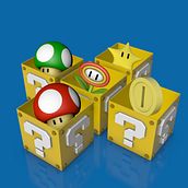 Super mario Factory power ups. Un progetto di 3D, Progettazione 3D, Animazione, Animazione 3D e Modellazione 3D di Anderson Silva - 27.06.2019