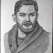 Tom Hardy portrait. Un proyecto de Dibujo, Dibujo a lápiz, Dibujo artístico, Dibujo de Retrato, Dibujo realista e Ilustración tradicional de Diego Pereira - 30.04.2020