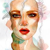 My project in Illustrated Portrait in Watercolor course . % kadri_kuusler tarafından hazırlanan Geleneksel illüstras, on, Fotoğraf Rötuşlama, Çizim, Güzel sanatlar, Sulubo, Ve a Resim projesi - 05.01.2020