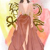Mi Proyecto del curso: Ilustración de moda: de la pasarela al papel. Traditional illustration project by Carolina Angarita - 05.01.2020