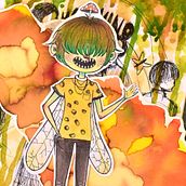 •Explosion of color and a leprechaun•. Un proyecto de Diseño de personajes e Ilustración tradicional de coeli - 19.04.2020