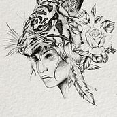 My project in Digital Design and Illustration of Tattoos with Procreate course. Digital Drawing project by 0228khd - 05.01.2020
