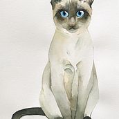 El gato siamés de Victoria . Gambar Realistis, Dan Menggambar Artistik proyek oleh Irene R Calzadilla - 05.01.2020