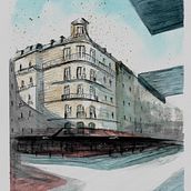 Mi Proyecto del curso: Dibujo arquitectónico con acuarela y tinta. Traditional illustration project by Ana Belén Benítez Perdigones - 05.02.2020