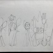 Flea market exercise - Illustration technique. Un proyecto de Ilustración tradicional de marinasoareses - 02.05.2020