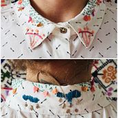 Cuello Bordado, mi proyecto final del curso Técnicas básicas de bordado!. Embroider project by mariapauladiazh - 05.02.2020