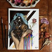 Apresentação - Huíolla Ribeiro. Watercolor Painting project by Huíolla Ribeiro - 05.03.2020