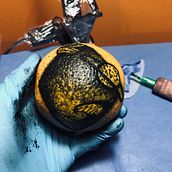 Mi Proyecto del curso: Tatuaje para principiantes - Naranja en el espacio. Un progetto di Design di tatuaggi di Josafat Mota Ramón - 11.05.2020