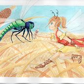 Sending a message. Drawing project by Bea Serrano - 05.03.2020