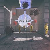COVID-35. 3D, and Concept Art project by Rafa Cabrera Jiménez - 05.03.2020