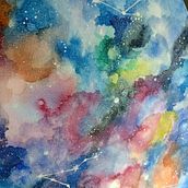 Mi Proyecto del curso: Andrómeda. Arts, Crafts, Traditional illustration, and Watercolor Painting project by Laura - 05.10.2020