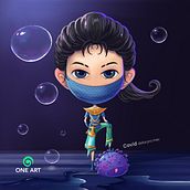 Khmer art character. Un progetto di Illustrazione tradizionale, Character design, Illustrazione digitale e Pittura digitale di chhorvion rith - 27.01.2023