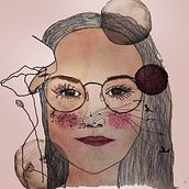 Entre flores y planetas. Traditional illustration project by Lourdes García - 05.04.2020